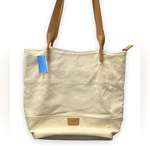 HAMMIT Cream Shoulder Bag Purse Handbag Venice Beach Tote